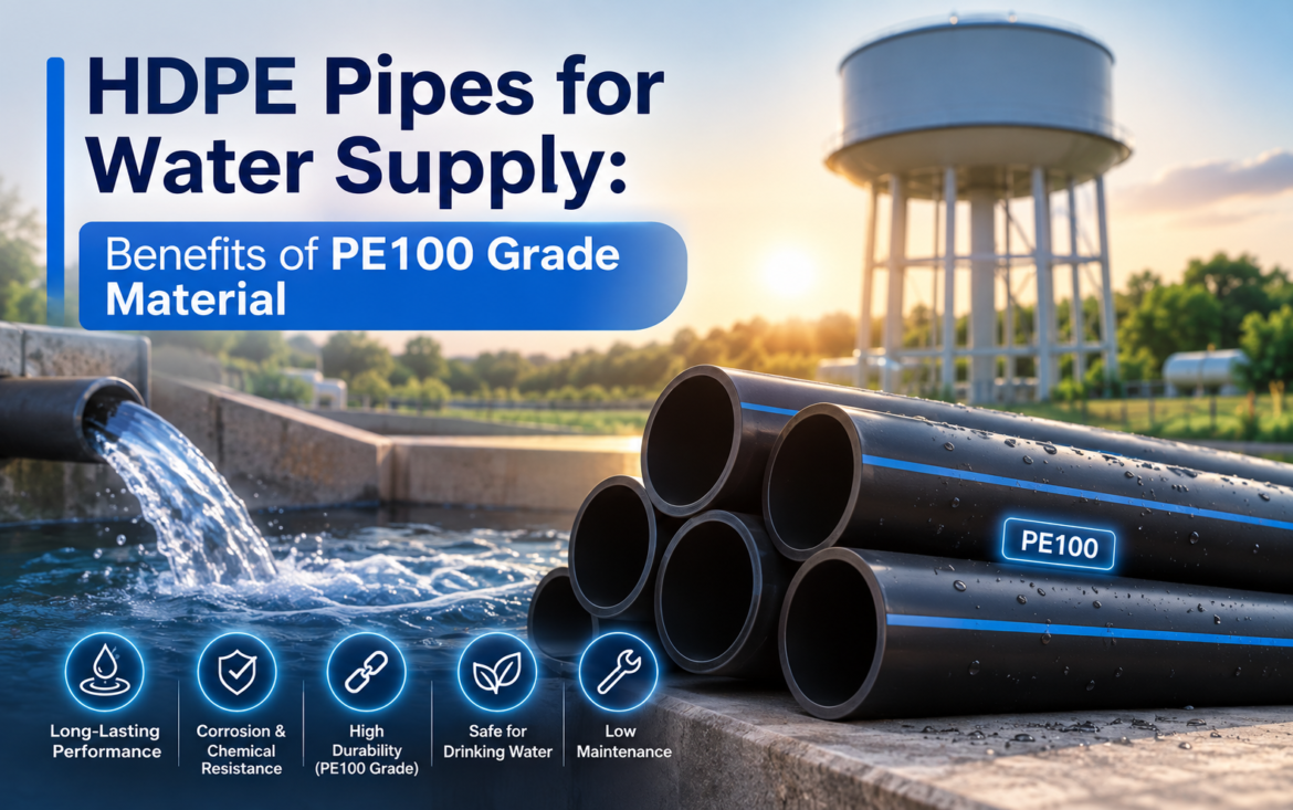 HDPE Pipes for Water Supply: Benefits of PE100 Grade Material