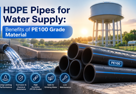 HDPE Pipes for Water Supply: Benefits of PE100 Grade Material