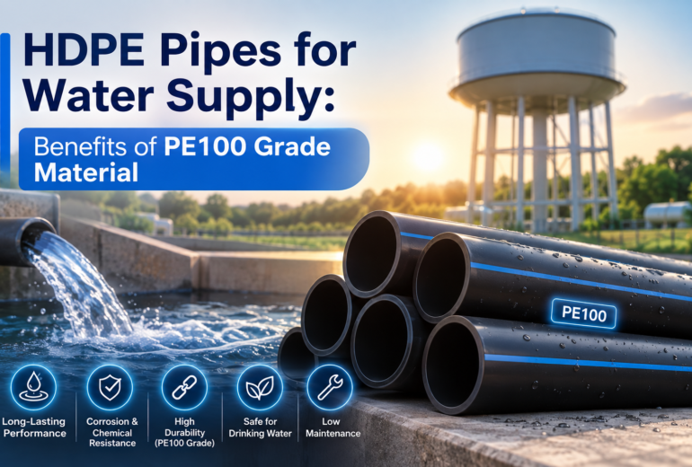HDPE Pipes for Water Supply: Benefits of PE100 Grade Material