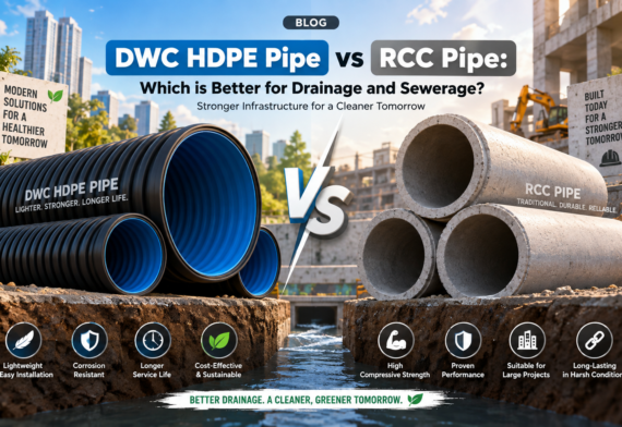 DWC HDPE Pipe vs RCC Pipe: Which is Better for Drainage and Sewerage?
