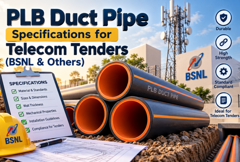 PLB Duct Pipe Specifications for Telecom Tenders (BSNL & Others)