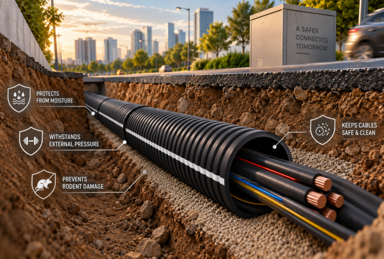 How SWC HDPE Pipes Protect Underground Cables