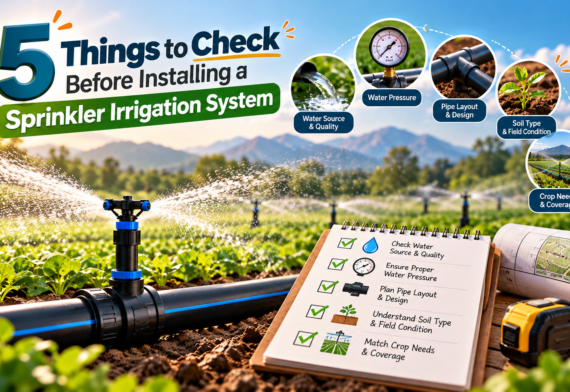 5 Things to Check Before Installing a Sprinkler Irrigation System