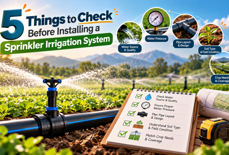 5 Things to Check Before Installing a Sprinkler Irrigation System