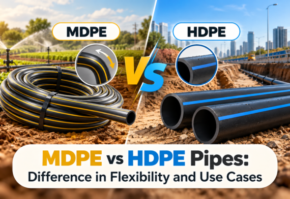 MDPE vs HDPE Pipes: Difference in Flexibility and Use Cases