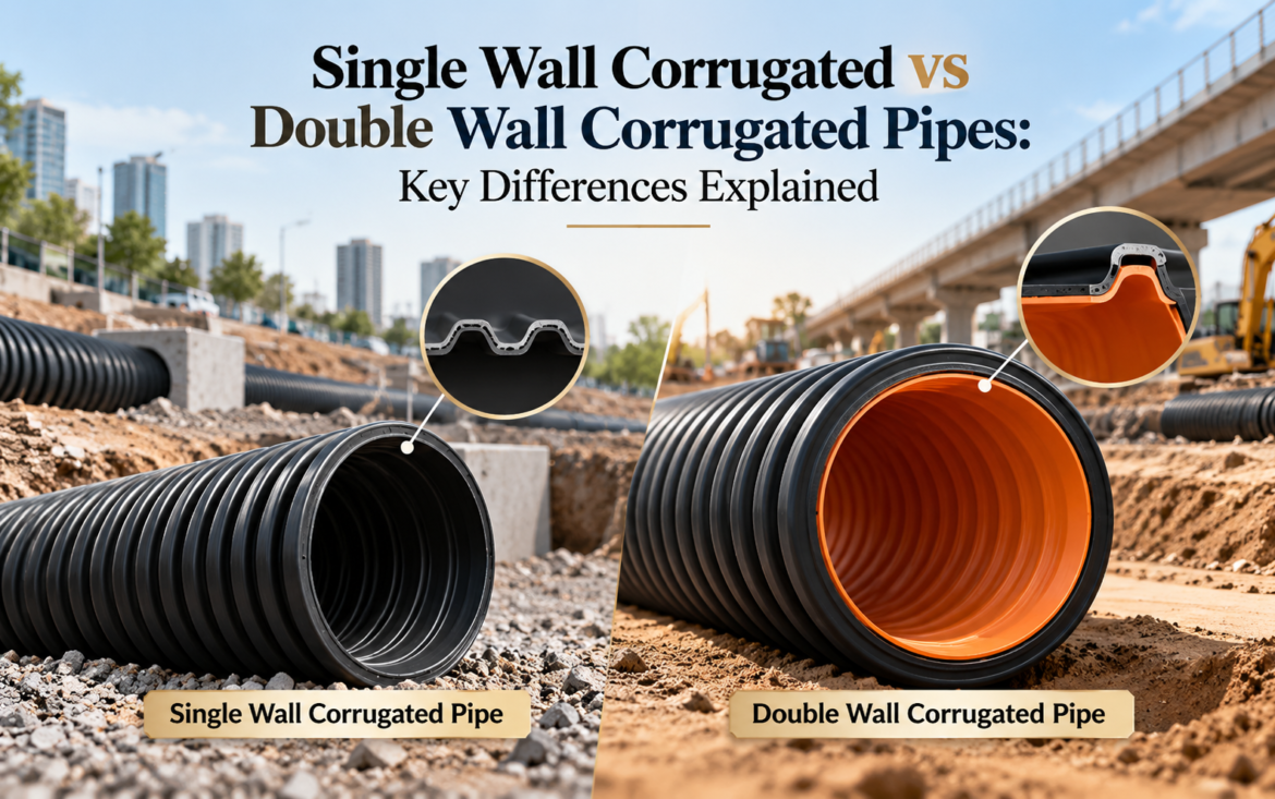 Single Wall Corrugated vs Double Wall Corrugated Pipes: Key Differences Explained
